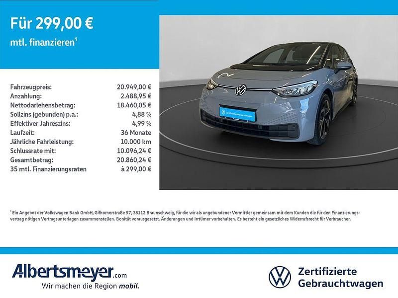 Gebraucht VW ID.3 Pro Performance 150 kW (204 PS) 2021 Grau Kleinwagen