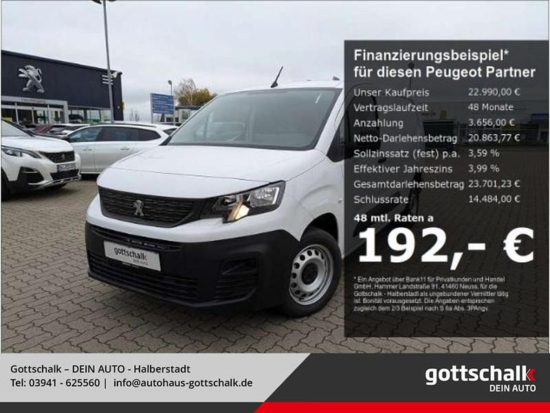 Gebraucht Peugeot Partner 102 PS (75 kW) 2024 Weiß Van / Kleinbus