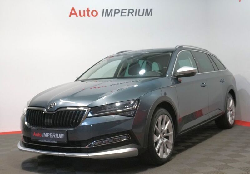 Quarzgrau metallic Gebraucht 2021 Skoda Superb Scout 4x4 Kombi | 29.990 € (Fairer Preis) - Bild 1/4