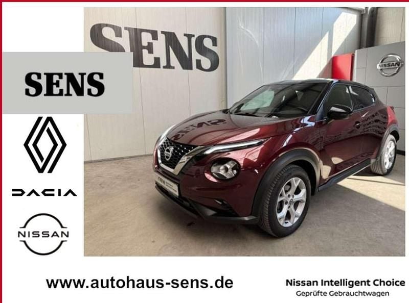 Burgundy/black Gebraucht 2021 Nissan Juke Tekna SUV | 14.490 € (Guter Preis) - Bild 1/4