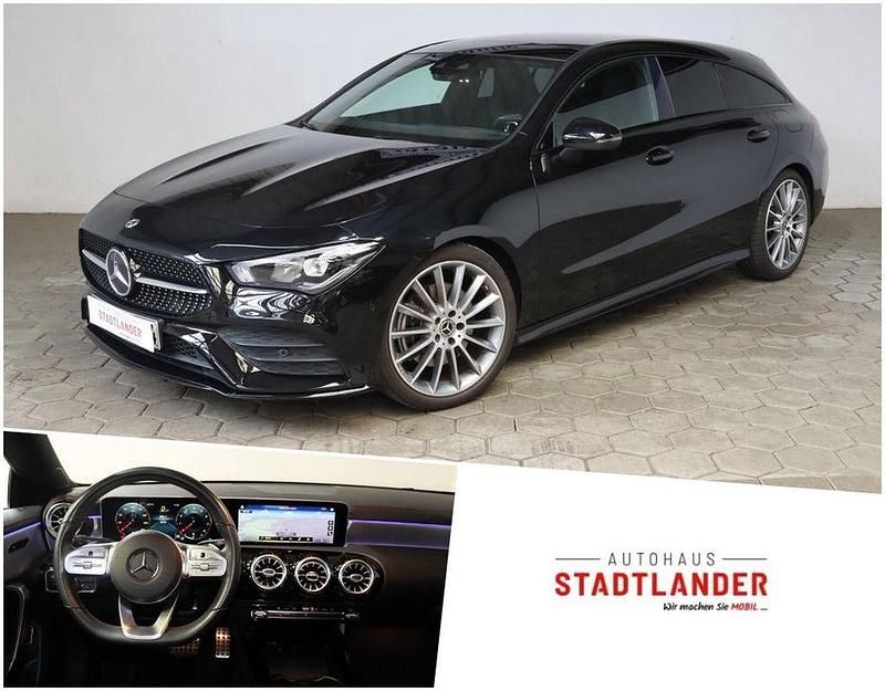 Kosmosschwarz lack Gebraucht 2020 Mercedes CLA200 AMG Kombi | 27.890 € (Fairer Preis) - Bild 1/4