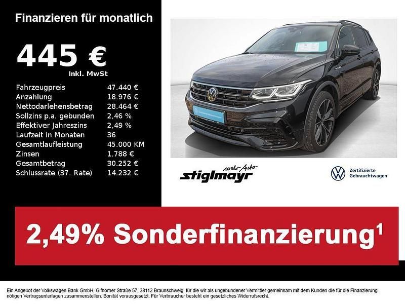 Deep black perleffekt Gebraucht 2025 VW Tiguan Allspace R-line SUV | 47.440 € (Teuer) - Bild 1/1
