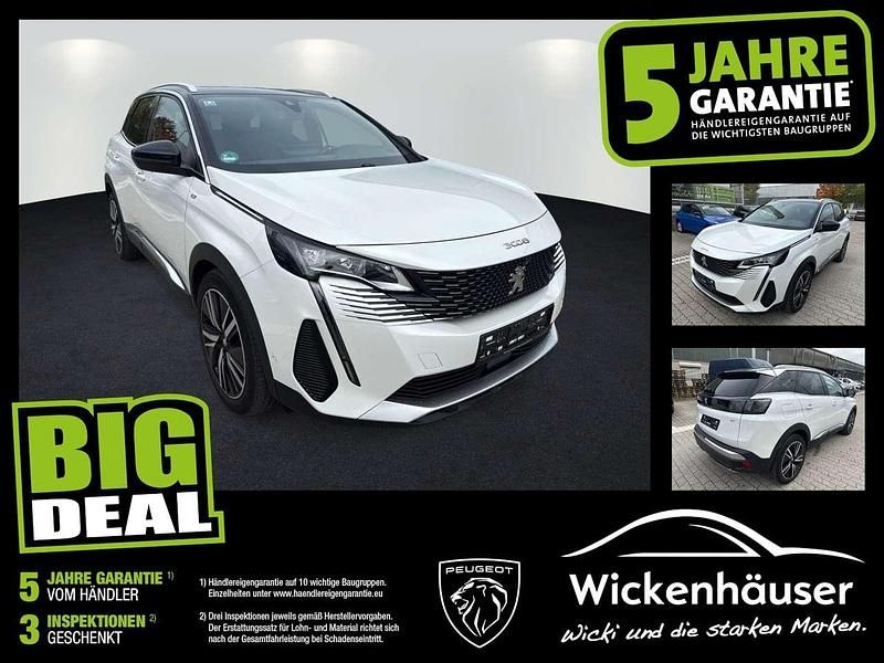 Lack weiss perlglänzend/metall Gebraucht 2021 Peugeot 3008 GT SUV | 25.990 € (Fairer Preis) - Bild 1/4