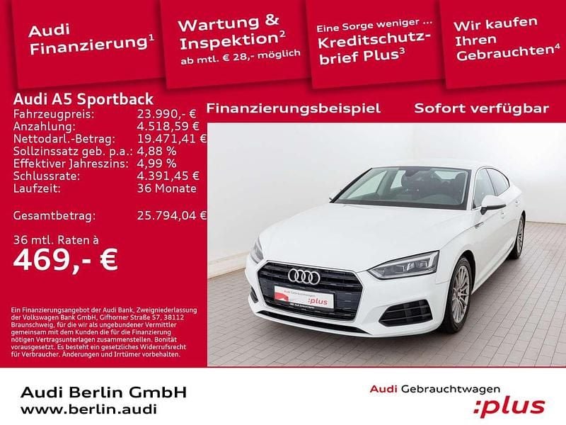 Ibisweiß Gebraucht 2018 Audi A5 Coupé | 23.990 € (Superpreis) - Bild 1/3