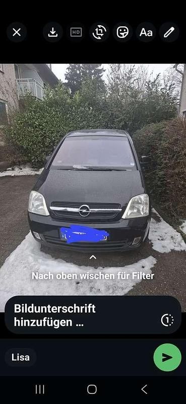 Gebraucht Opel Meriva Enjoy 101 PS (74 kW) 2005 Schwarz Van / Kleinbus