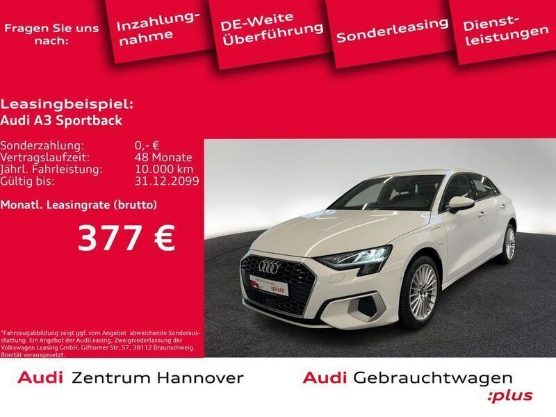 Ibisweiß Gebraucht 2022 Audi A3 Sportback e-tron Advanced Plus Limousine | 24.300 € (Guter Preis) - Bild 1/4