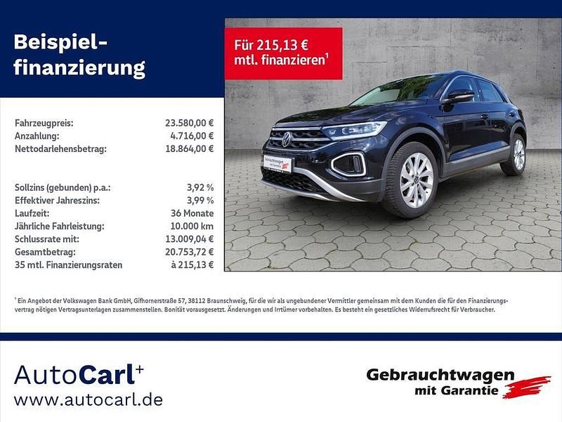 Schwarz Gebraucht 2022 VW T-Roc IQ Drive SUV | 23.580 € (Guter Preis) - Bild 1/4