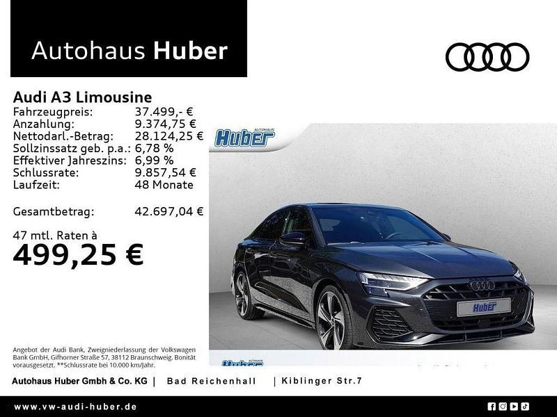 Daytonagrau perleffekt Gebraucht 2024 Audi A3 S-Line Limousine | 36.799 € (Guter Preis) - Bild 1/4