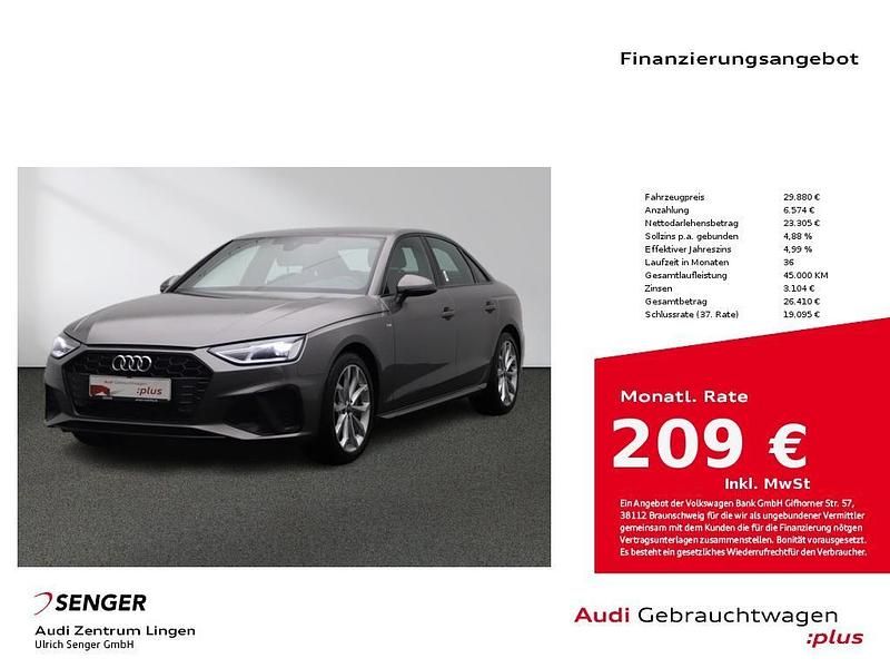 Terragrau metallic Gebraucht 2022 Audi A4 S-Line Limousine | 29.880 € (Superpreis) - Bild 1/4
