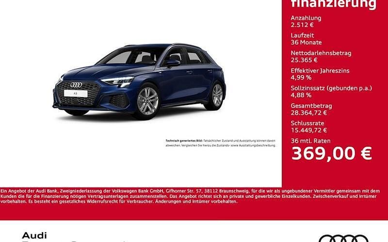 Gebraucht Audi A3 S-Line 150 PS (110 kW) 2022 Blau Limousine