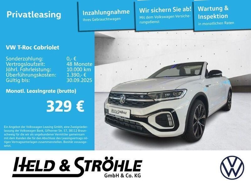 Weiß Neu 2025 VW T-Roc Cabriolet R-line Cabrio | 43.999 € (Fairer Preis) - Bild 1/2