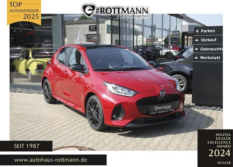 Rot (formal red metallic) Neu 2025 Mazda 2 Homura-Line Kleinwagen | 28.970 € (Fairer Preis) - Bild 1/4