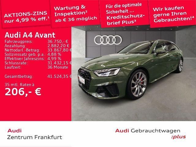 Gebraucht Audi A4 S-Line 204 PS (150 kW) 2024 Distriktgrün metallic Kombi