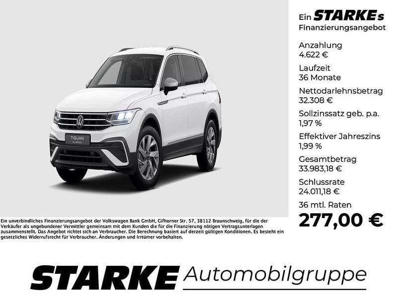 Weiß Gebraucht 2024 VW Tiguan Allspace Life SUV | 36.930 € (Superpreis) - Bild 1/4