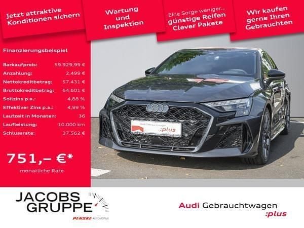 Grau (grau / daytonagrau perleffekt) Gebraucht 2024 Audi RS3 Comfort Kleinwagen | 59.929 € (Guter Preis) - Bild 1/4