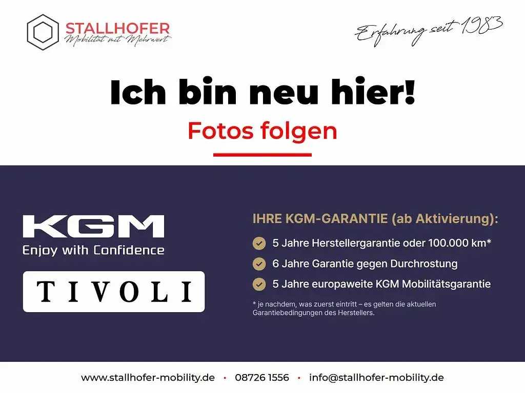 Neu KGM Tivoli 163 PS (119 kW) 2026 Weiß SUV
