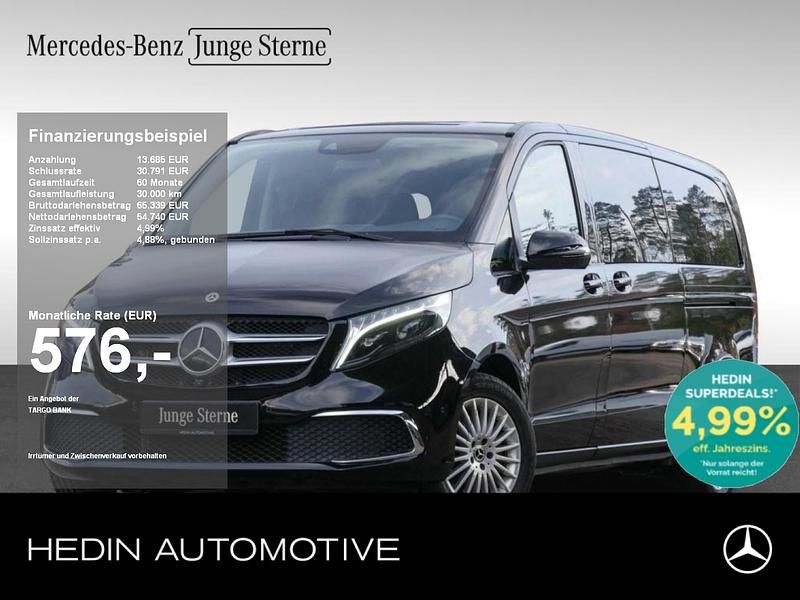 Schwarz Gebraucht 2024 Mercedes V300 Avantgarde Edition Van / Kleinbus | 66.640 € (Superpreis) - Bild 1/4