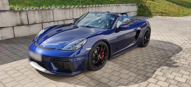 Blau Gebraucht 2023 Porsche 718 Spyder Cabrio | 110.000 € (Guter Preis) - Bild 1/4