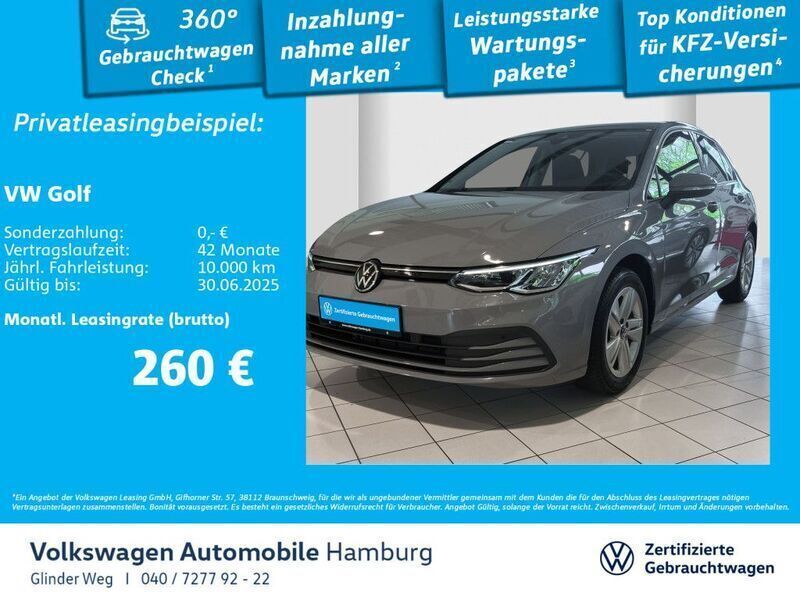 Grau Gebraucht 2020 VW Golf VIII Life Limousine | 19.990 € (Etwas zu teuer) - Bild 1/3