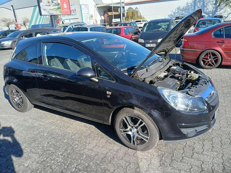 Gebraucht Opel Corsa Edition 69 PS (50 kW) 2010 Saphirschwarz mineraleffekt Kleinwagen