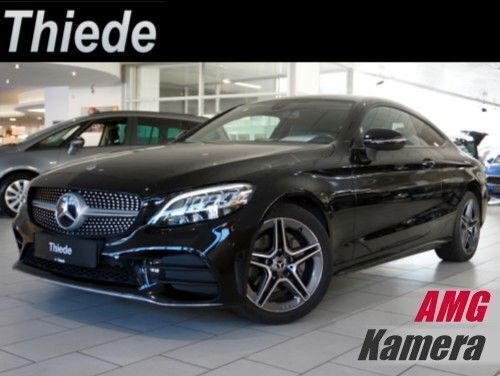 Obsidianschwarz metalliclack (metallic) Gebraucht 2019 Mercedes C180 AMG Coupé | 24.850 € (Guter Preis) - Bild 1/3