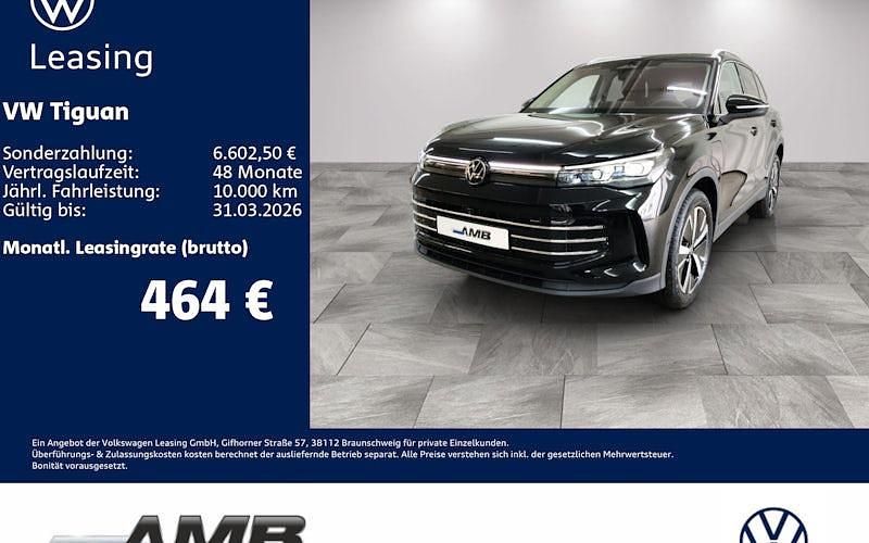 Neu VW Tiguan Elegance 272 PS (200 kW) 2025 Grenadillschwarz metallic SUV