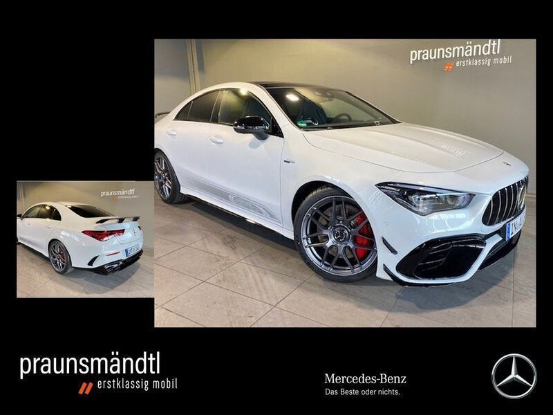 Schwarz Gebraucht 2023 Mercedes CLA45 AMG AMG Coupé | 62.490 € (Teuer) - Bild 1/4