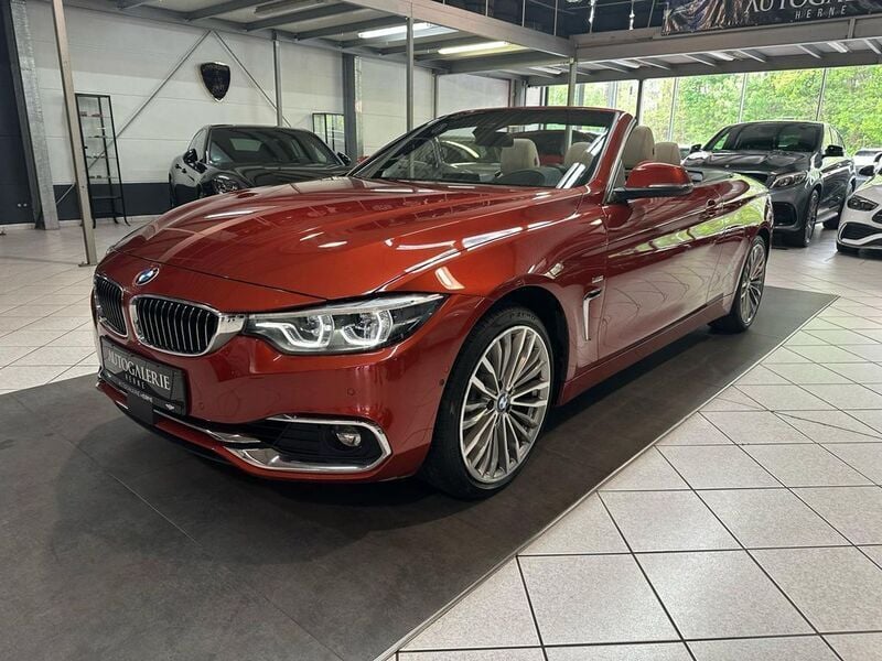 Sunset orange metallic Gebraucht 2018 BMW 435 Luxury Line Cabrio | 23.950 € - Bild 1/4