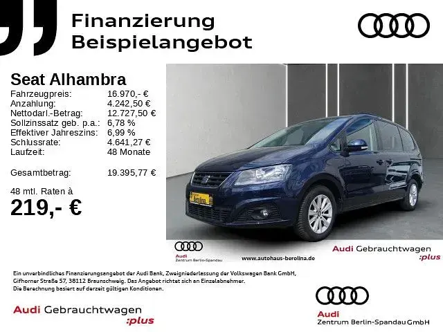 Gebraucht Seat Alhambra Style 150 PS (110 kW) 2016 Night blue metallic Van / Kleinbus