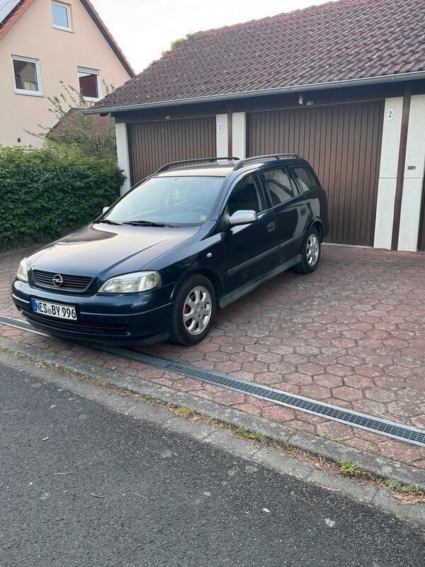 Blau Gebraucht 2002 Opel Astra Kombi | 1.399 € - Bild 1/4