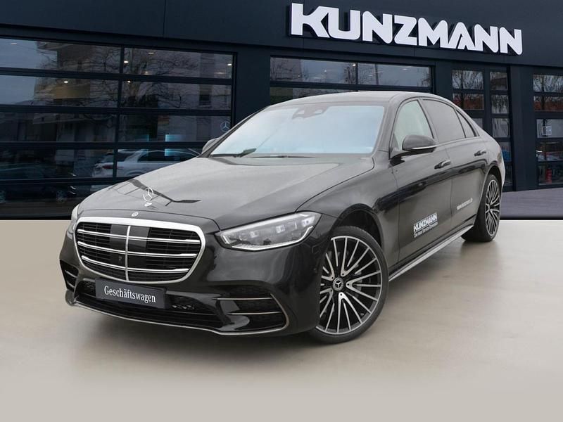 Obsidianschwarz metallic Gebraucht 2025 Mercedes S580 AMG Limousine | 138.290 € (Fairer Preis) - Bild 1/4