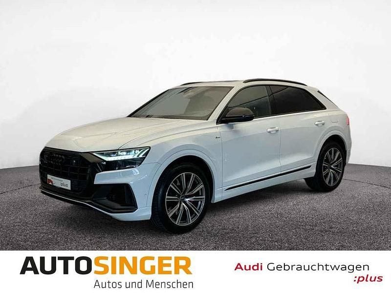 Gebraucht Audi Q8 S-Line 381 PS (280 kW) 2021 Gletscherweiß metallic SUV