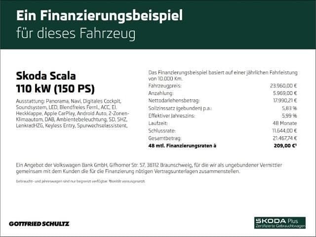Weiss Gebraucht 2023 Skoda Scala Business Line Kleinwagen | 23.960 € (Etwas zu teuer) - Bild 1/1