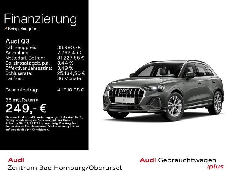 Gebraucht Audi Q3 S-Line 150 PS (110 kW) 2025 Chronosgrau metallic SUV