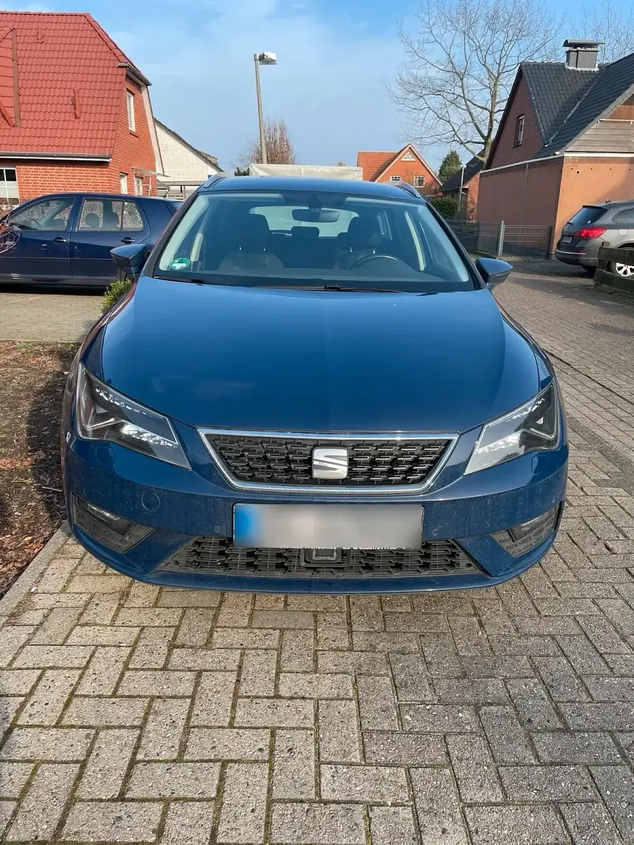 Usata Seat Leon 116 CV (85 kW) 2017 Blu Station wagon