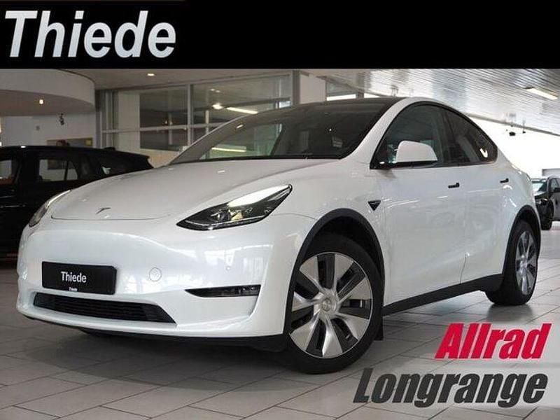 Pearl white multicoat Gebraucht 2022 Tesla Model Y SUV | 30.690 € (Fairer Preis) - Bild 1/3