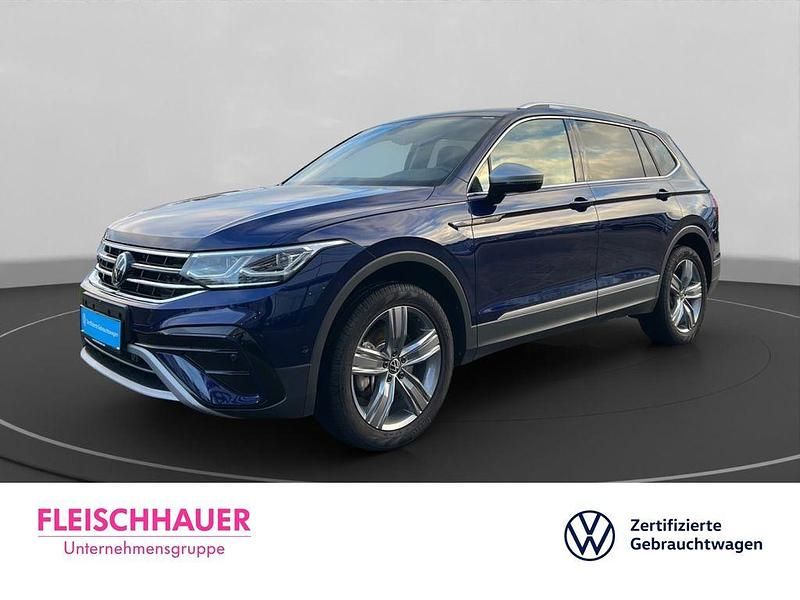 Blau Gebraucht 2024 VW Tiguan Allspace Elegance SUV | 45.890 € (Teuer) - Bild 1/4