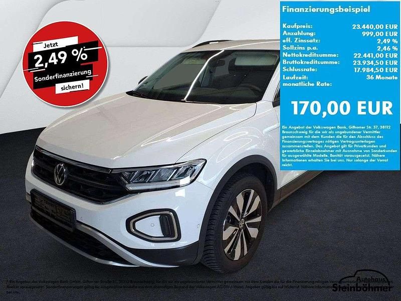Pure white (weiß) Gebraucht 2025 VW T-Roc Goal SUV | 23.440 € (Fairer Preis) - Bild 1/4