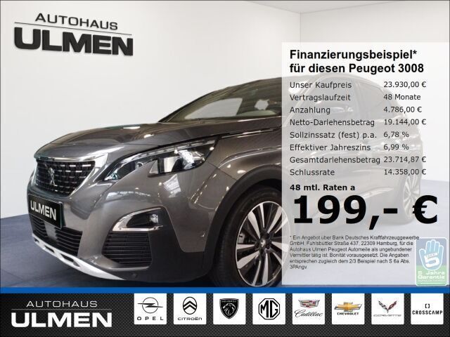 Grau Gebraucht 2020 Peugeot 3008 GT SUV | 23.930 € (Superpreis) - Bild 1/4