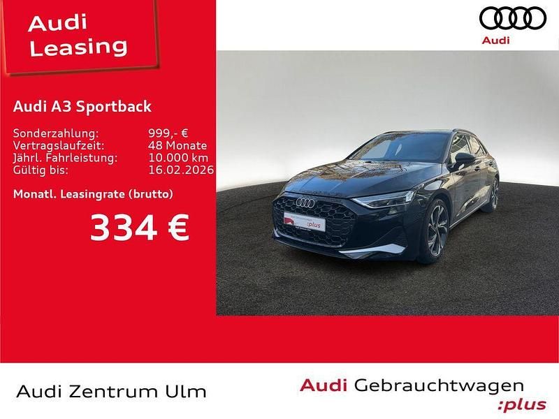 Mythosschwarz metallic Gebraucht 2024 Audi A3 Advanced Plus Limousine | 36.420 € (Fairer Preis) - Bild 1/4