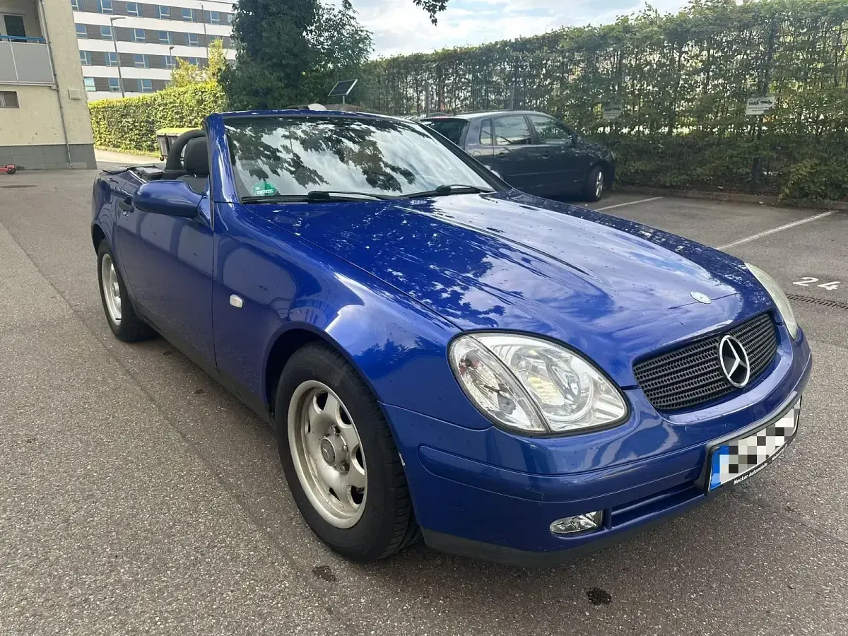 Gebraucht Mercedes SLK200 136 PS (100 kW) 1997 Blau Cabrio