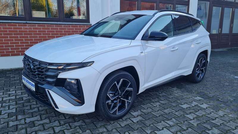 Atlas white Neu 2024 Hyundai Tucson N Line SUV | 32.890 € (Fairer Preis) - Bild 1/4