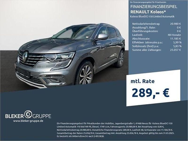 Graphitgrau (metallic) Gebraucht 2019 Renault Koleos LIMITED SUV | 19.890 € (Fairer Preis) - Bild 1/3