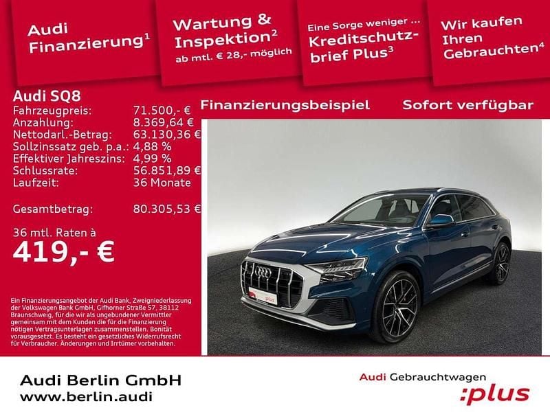 Gebraucht Audi SQ8 Ambiente 507 PS (372 kW) 2022 Galaxisblau metallic SUV