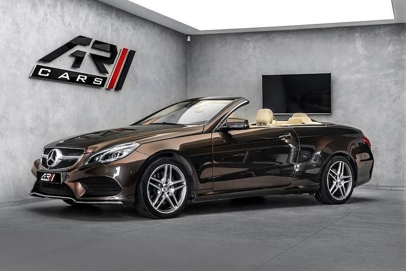 Braun Gebraucht 2015 Mercedes E320 AMG Cabrio | 31.300 € (Teuer) - Bild 1/4