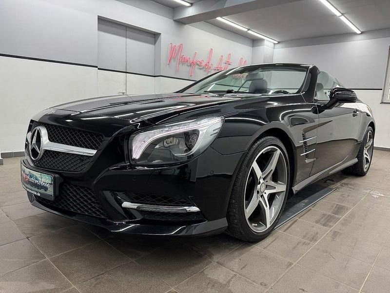 Schwarz (metallic) Gebraucht 2014 Mercedes SL500 AMG Cabrio | 49.990 € (Superpreis) - Bild 1/4