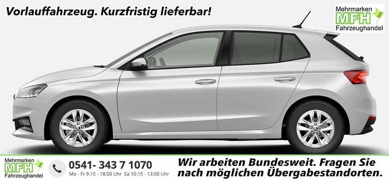 Moonweiß perleffekt Neu 2025 Skoda Fabia Selection Limousine | 21.808 € (Guter Preis) - Bild 1/4