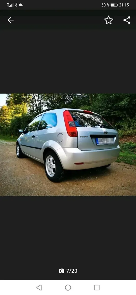 Gebraucht Ford Fiesta 69 PS (50 kW) 2004 Silber Kleinwagen