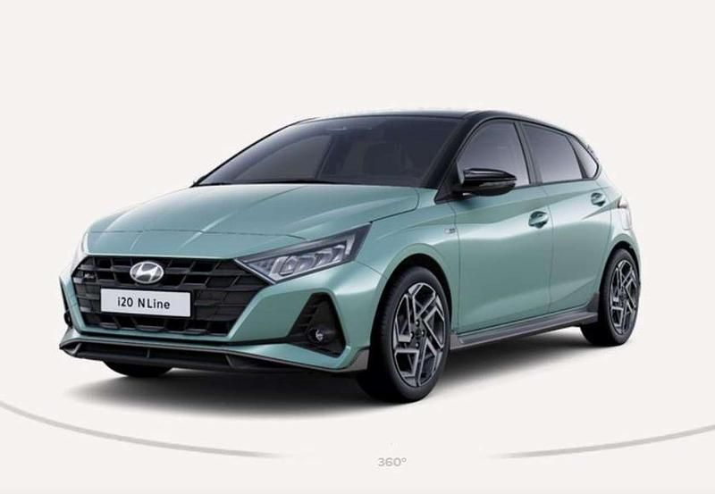 Mangrove green / phantom black Neu 2025 Hyundai i20 N Line Limousine | 23.990 € (Etwas zu teuer) - Bild 1/4