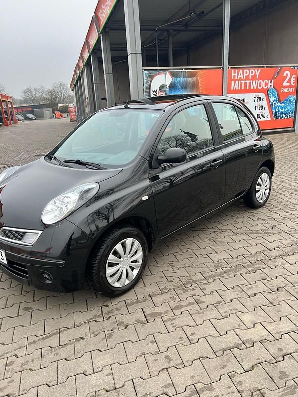 Schwarz Gebraucht 2008 Nissan Micra Kleinwagen | 1.749 € (Fairer Preis) - Bild 1/4